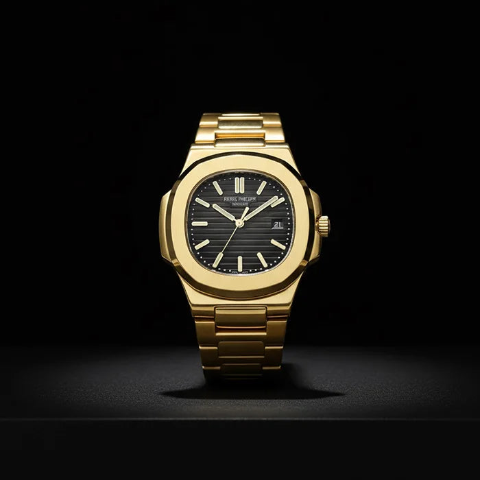 Patek Philippe Nautilus Gold with black dial