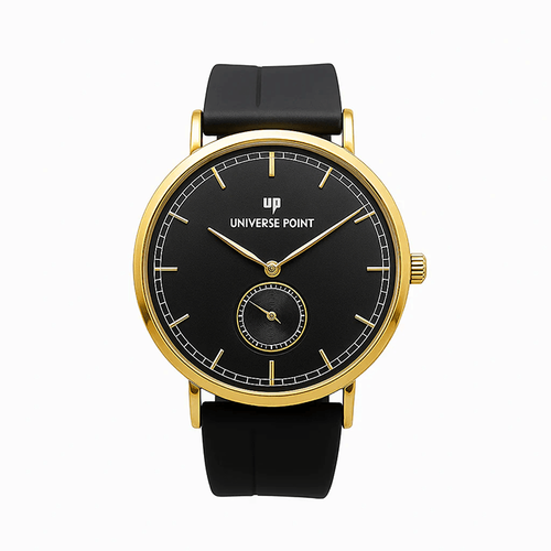 Premium Men's Slim Balloon Watch – Gold & Black