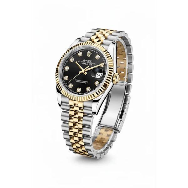 Rolex Datejust Two tone with black dial