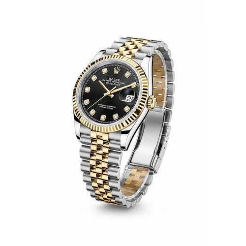 Rolex Datejust Two tone with black dial