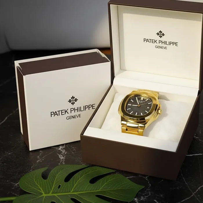 Patek Philippe Nautilus Gold with black dial