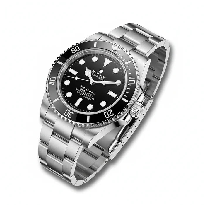 Rolex Steel Submariner Watch - Black Dial