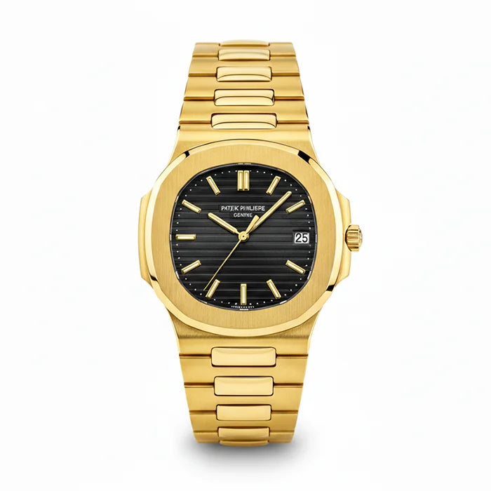 Patek Philippe Nautilus Gold with black dial