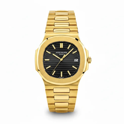 Patek Philippe Nautilus Gold with black dial