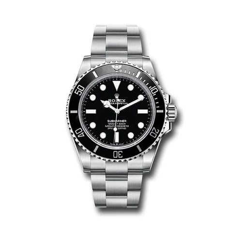 Rolex Steel Submariner Watch - Black Dial