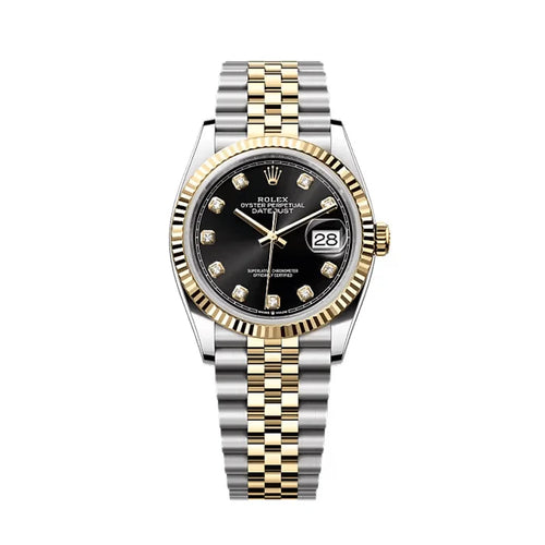 Rolex Datejust Two tone with black dial